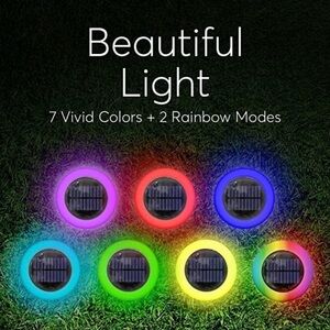 Brand New in Boxes - 6 Per Box Colorful Solar Landscape Lights! 4 Boxes = 24